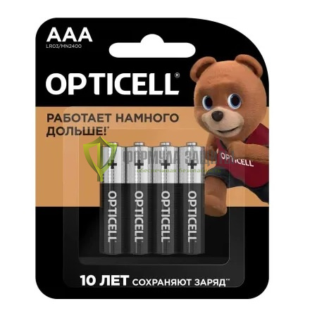 AAA Батарейка OPTICELL Basic LR03, 4 шт. от интернет-магазина Формула Защиты