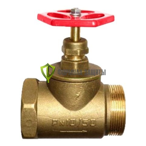 Клапан Ду-50 латунь прямой 15Б3Р муфта/цапка от интернет-магазина Формула Защиты