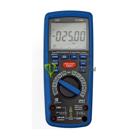 Измеритель сопротивления изоляции с True RMS мультиметром СЕМ DT-9985 от интернет-магазина Формула Защиты