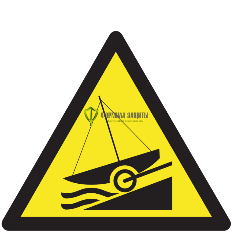 Знак «Внимание! Слип» (500х500 мм, пластик) от интернет-магазина Формула Защиты