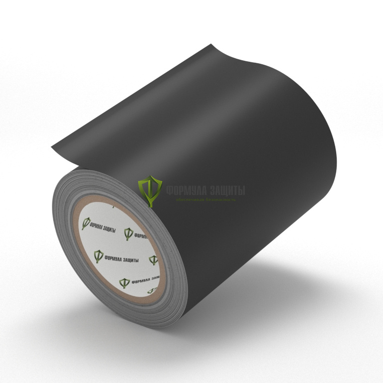 Разметочная лента ПВХ 150х33 (чёрная) от интернет-магазина Формула Защиты