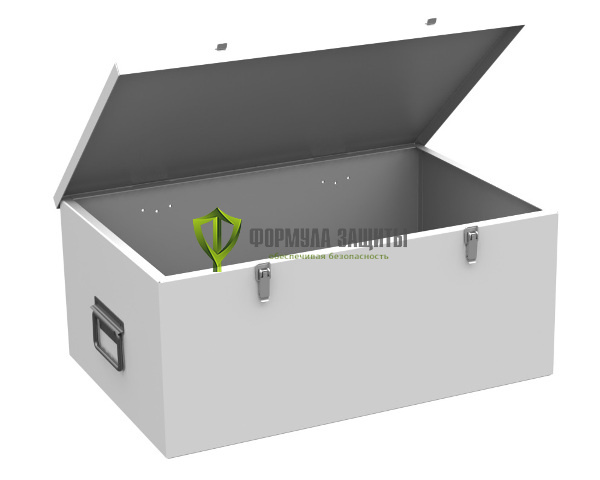 Металлический ящик для ветоши 600х250х400 светло-серый от интернет-магазина Формула Защиты