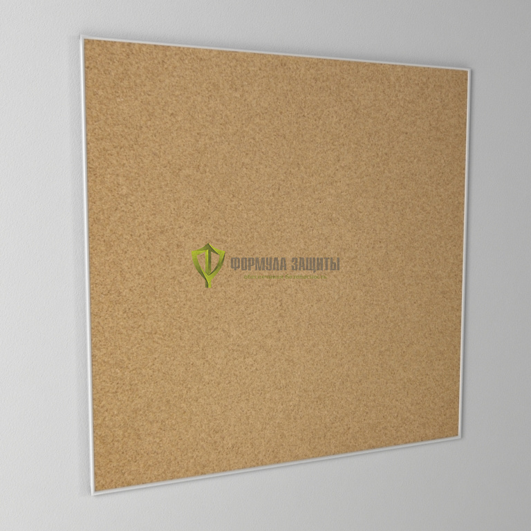 Стенд пробковый в алюминиевой рамке Nielsen (размер: 1000x1000 мм) от интернет-магазина Формула Защиты