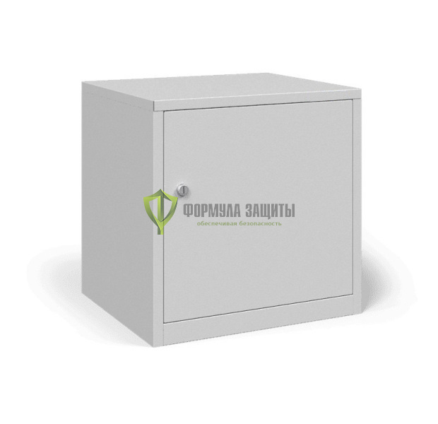 Металлический шкаф для противогазов 450х450х400 с дверью от интернет-магазина Формула Защиты
