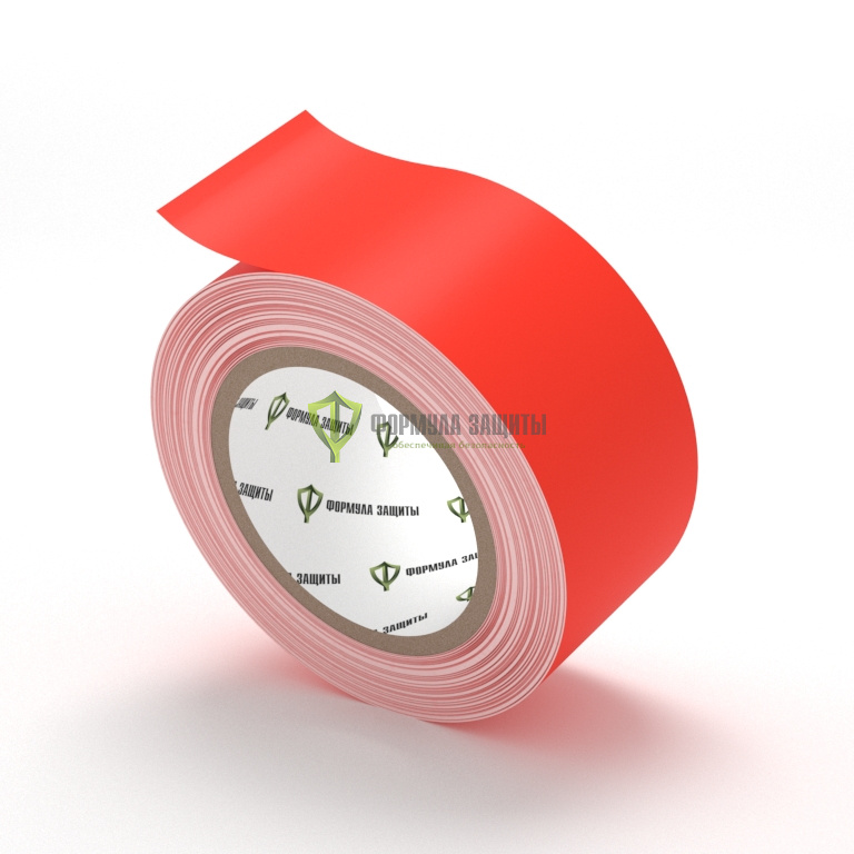 Разметочная лента ПВХ 50х33 (красная) от интернет-магазина Формула Защиты