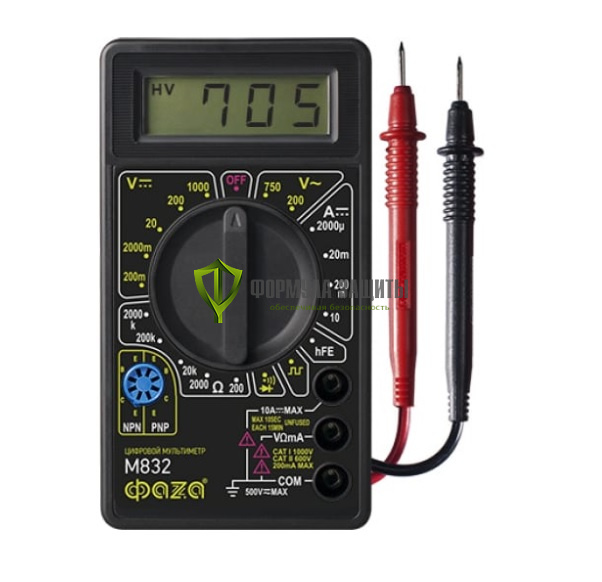 Цифровой мультиметр ФАZА M832 от интернет-магазина Формула Защиты
