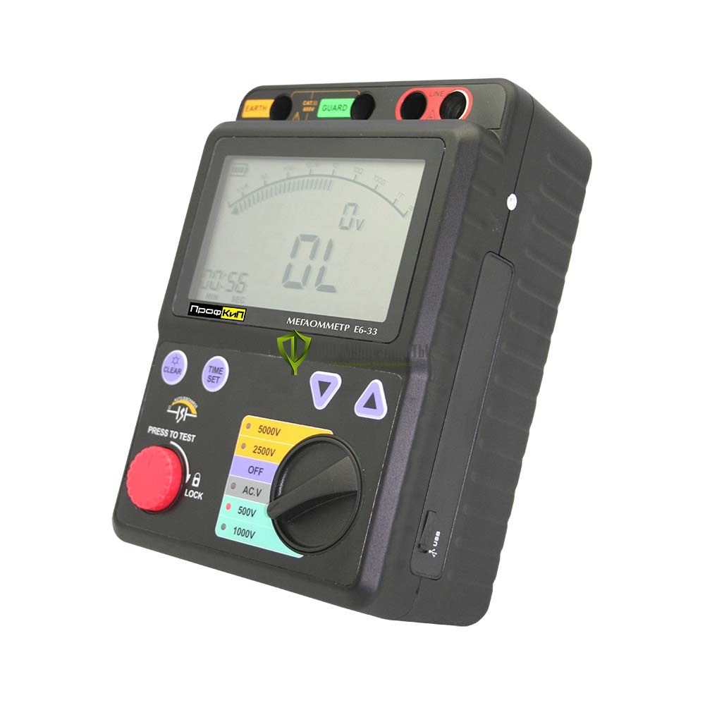 Цифровой мегаомметр Е6-33 от интернет-магазина Формула Защиты