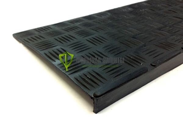 Резиновая проступь 1500х300х30 (чёрная) от интернет-магазина Формула Защиты