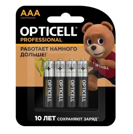 AAA Батарейка OPTICELL Professional LR03, 4 шт. от интернет-магазина Формула Защиты