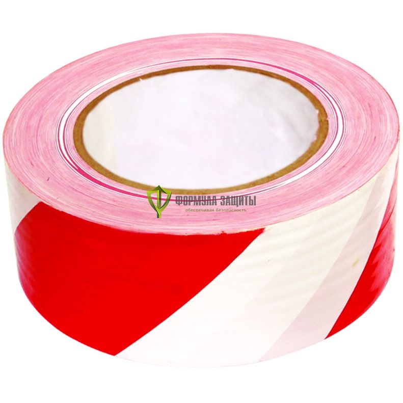 Лента оградительная 50х250 (красно-белая) от интернет-магазина Формула Защиты