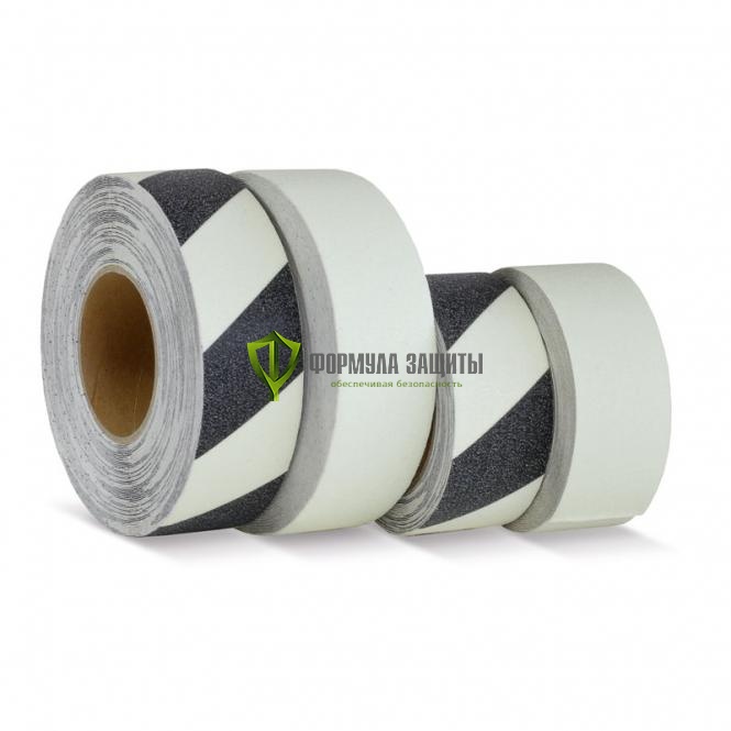 Противоскользящая фотолюминесцентная лента 25х6 (белая) от интернет-магазина Формула Защиты