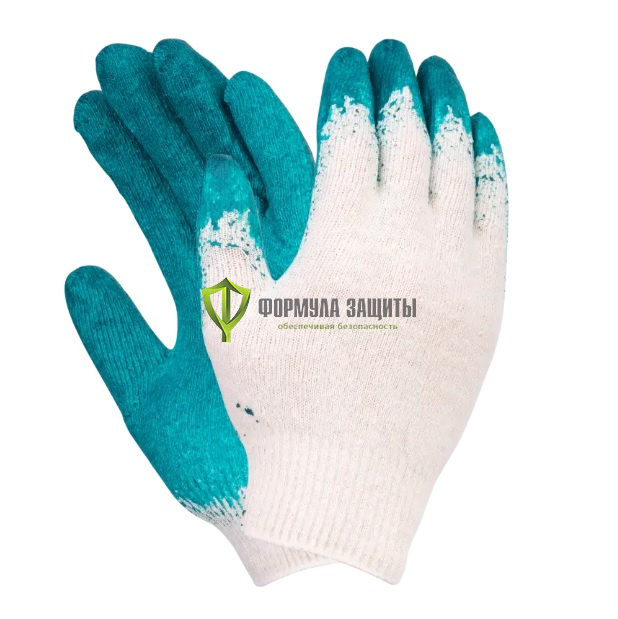 Перчатки х/б с латексным покрытием, одинарный облив от интернет-магазина Формула Защиты