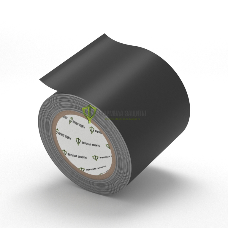 Разметочная лента ПВХ 100х33 (чёрная) от интернет-магазина Формула Защиты