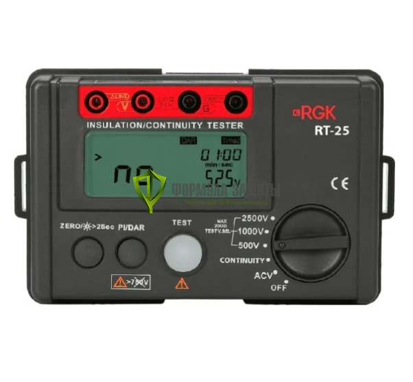 Мегаомметр RGK RT-25 от интернет-магазина Формула Защиты