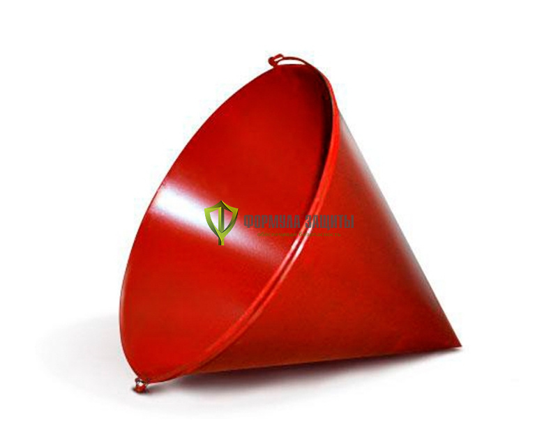 Ведро пожарное конусное 7л от интернет-магазина Формула Защиты