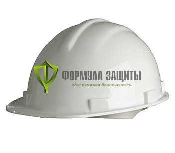 Каска строительная белая, (для прорабов) от интернет-магазина Формула Защиты