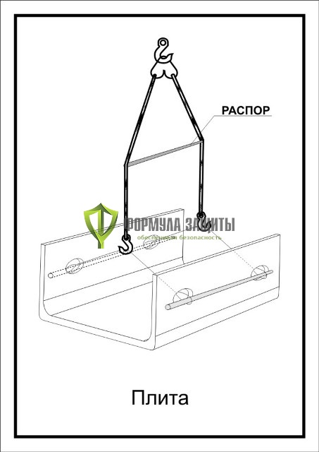 Схема «Плита» (300х400 мм) от интернет-магазина Формула Защиты