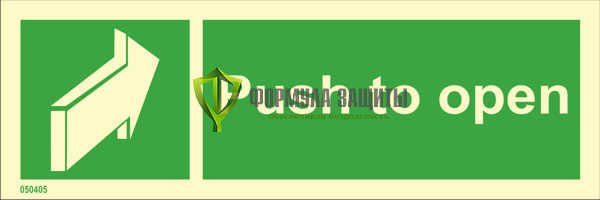 Знак ИМО «Открывать движением от себя (толкать)» 050405 от интернет-магазина Формула Защиты