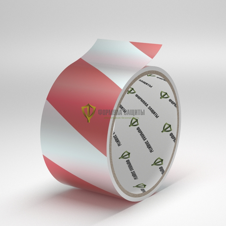 Световозвращающая лента RF4550 для столбиков ограждения 50х9 (красно-белая) от интернет-магазина Формула Защиты