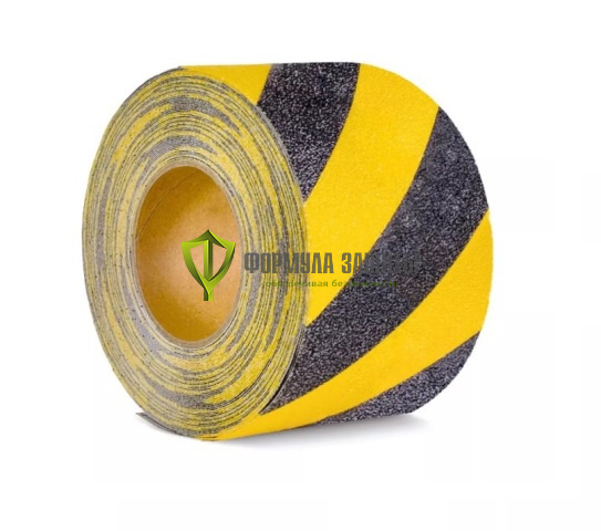 Противоскользящая бюджетная лента 100х18,3 (чёрно-жёлтая) от интернет-магазина Формула Защиты