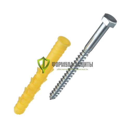 Шуруп-болт с дюбелем 10х155 мм от интернет-магазина Формула Защиты