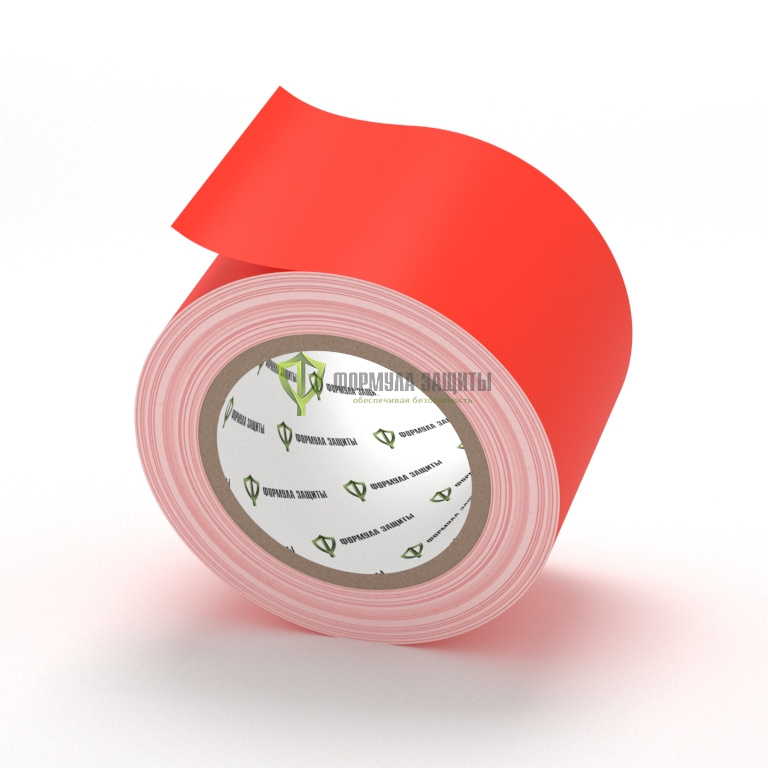 Разметочная лента ПВХ 75х33 (красная) от интернет-магазина Формула Защиты