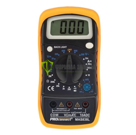 Универсальный мультиметр PROconnect MAS838L от интернет-магазина Формула Защиты