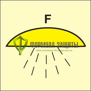 Символ ИМО «Помещение или группа помещений, защищенных системой пенотушения» от интернет-магазина Формула Защиты