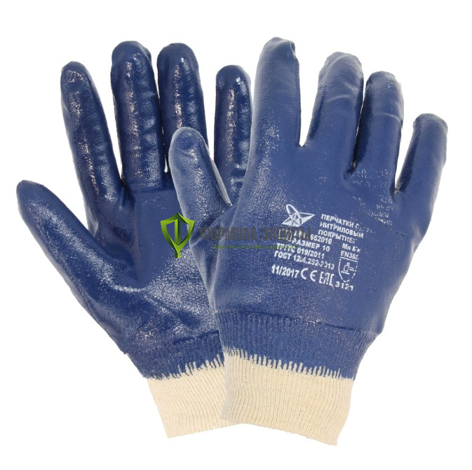 Перчатки с нитриловым полным покрытием, манжет - резинка от интернет-магазина Формула Защиты