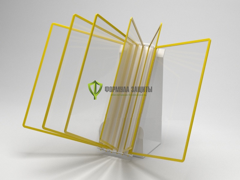 Настольная перекидная система - 6 рамок формата А4 от интернет-магазина Формула Защиты