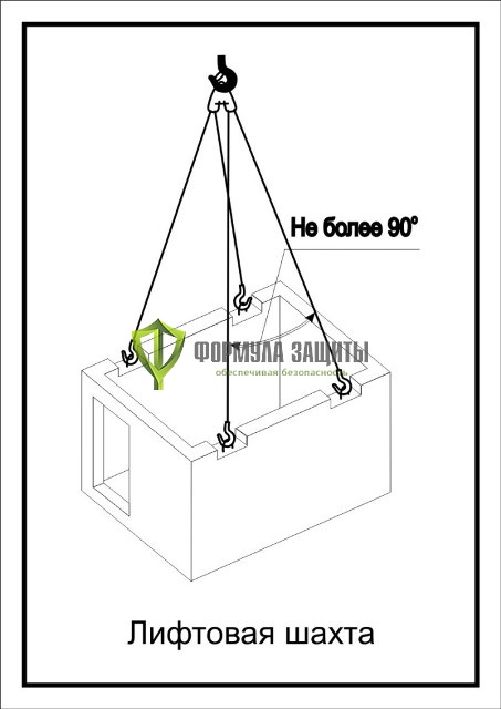 Схема «Лифтовая шахта» (300х400 мм) от интернет-магазина Формула Защиты