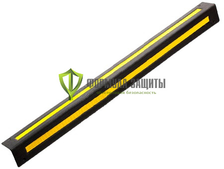 Демпфер угловой рельефный ДУ-10.1000-П (1000х90х10) от интернет-магазина Формула Защиты