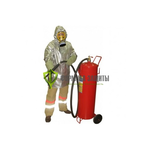 Плащ метализированный комплекта защитной экипировки пожарного-добровольца «Шанс»-Д от интернет-магазина Формула Защиты