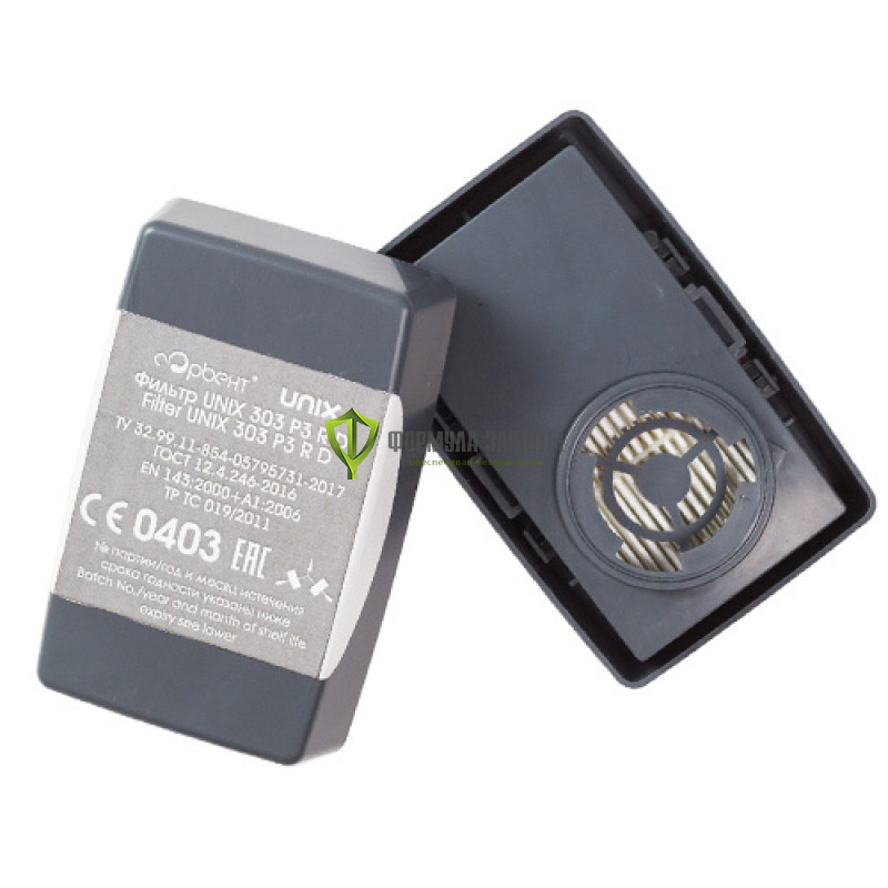 Фильтр UNIX 303 P3D противоарозольный, пара от интернет-магазина Формула Защиты