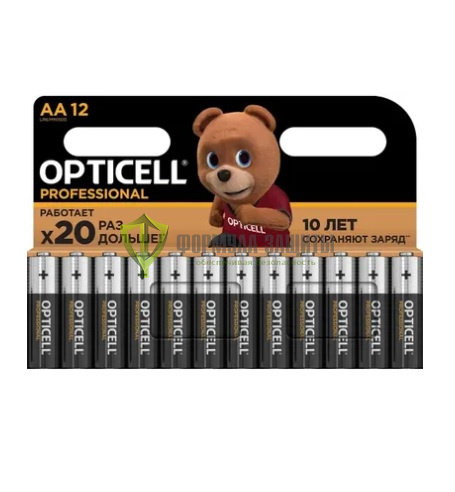 AA Батарейка OPTICELL Professional LR6, 12 шт. от интернет-магазина Формула Защиты