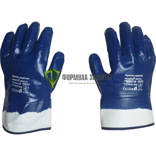 Перчатки с полным нитриловым обливом SCAFFA NBR4530 от интернет-магазина Формула Защиты