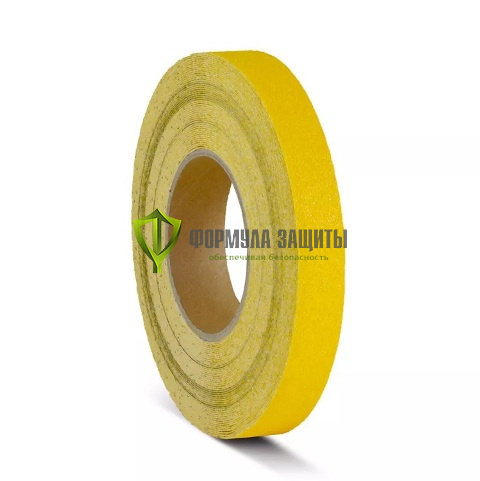 Противоскользящая бюджетная лента 25х18,3 (жёлтая) от интернет-магазина Формула Защиты