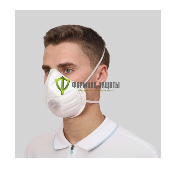 Многоразовая фильтрующая полумаска МИРА ММК3, FFP3, формованная с клапаном выдоха от интернет-магазина Формула Защиты