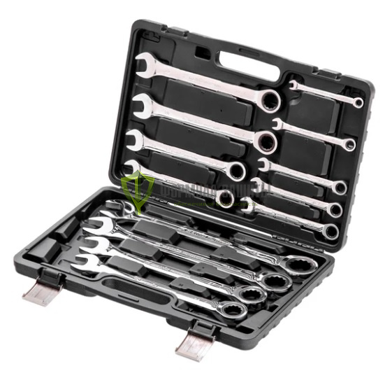 Набор комбинированных трещоточных ключей MATRIX 14799 от интернет-магазина Формула Защиты