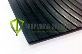 Ковровая резиновая дорожка "Крупное рифление" (1000х10000х3мм) от интернет-магазина Формула Защиты