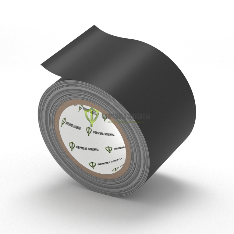 Разметочная лента ПВХ 75х33 (чёрная) от интернет-магазина Формула Защиты