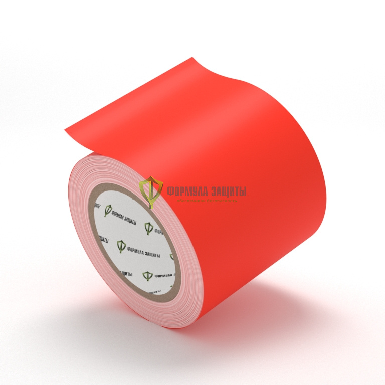 Разметочная лента ПВХ 100х33 (красная) от интернет-магазина Формула Защиты