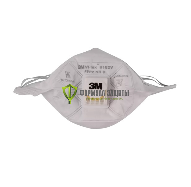 Респиратор 3М VFlex 9162V с клапаном выдоха, складной от интернет-магазина Формула Защиты