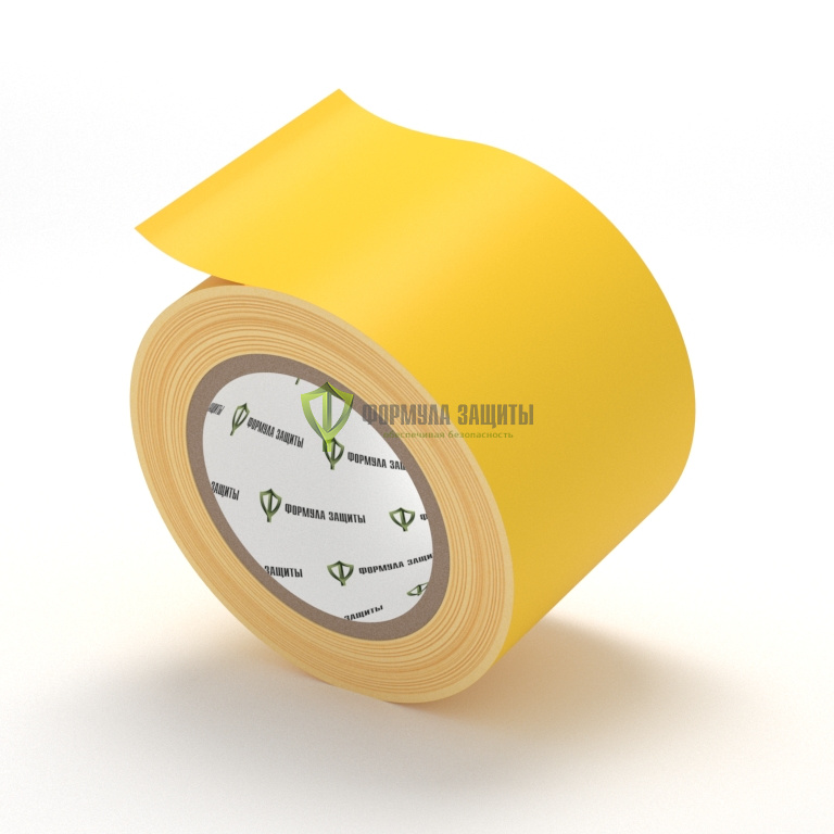 Разметочная лента ПВХ 75х33 (жёлтая) от интернет-магазина Формула Защиты