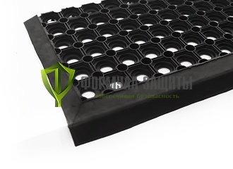 Резиновая проступь "Ячеистая" 800х260х30 (чёрная) от интернет-магазина Формула Защиты