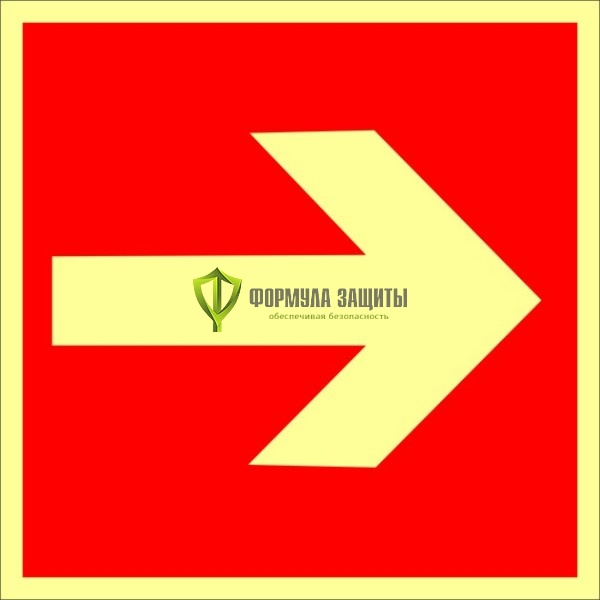 Знак ФЭС F01-01 «Направляющая стрелка» (пластик) от интернет-магазина Формула Защиты