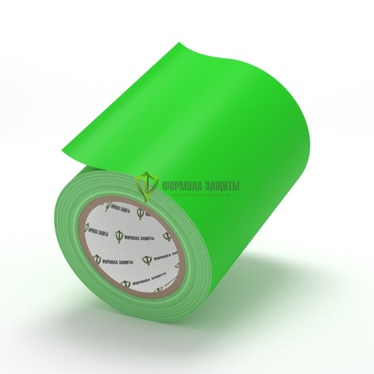 Разметочная лента ПВХ 150х33 (зелёная) от интернет-магазина Формула Защиты