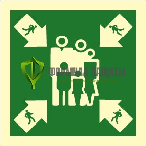 Знак ИМО «Место сбора» от интернет-магазина Формула Защиты