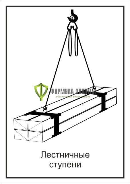 Схема «Лестничные ступени» (300х400 мм) от интернет-магазина Формула Защиты