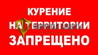 Знак «Курение на территории запрещено» от интернет-магазина Формула Защиты